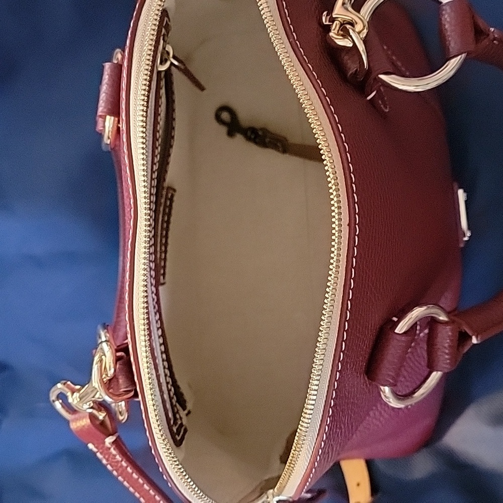 Dooney & Bourke Lucca Leather Satchel - Picture 5 of 13